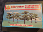 TREE KIT FOR 6 ELM TREES SEE-NIKS LANDSCAPING ACCESSORIES BY AHM NEW HO SCALE