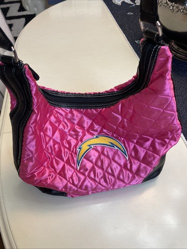 NFL Los Angeles Chargers Football Quilted Purse Hobo bag by Little Earth