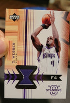 2003-04 Upper Deck Chris Webber Standing "O" Game Worn Patch Kings