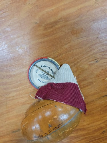 Vintage 1930's Cornell Football Pin W/ Tin Litho Football Made In Germany