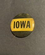 ￼  IOWA State 1950s Pin back Button 1 .75 inches