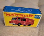 Matchbox Lesney #57 Land Rover Fire Truck Original Mint Box 1966