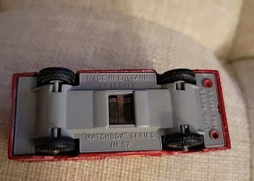 Matchbox Lesney #57 Land Rover Fire Truck Original Mint Box 1966