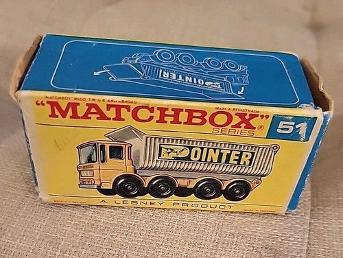 Matchbox Lesney Vintage #51  Wheel Tipper in Original Crisp MIB