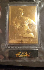 Gil Hodges Danbury Mint Sealed 22 kt Gold card #38  Brooklyn Dodgers 1996