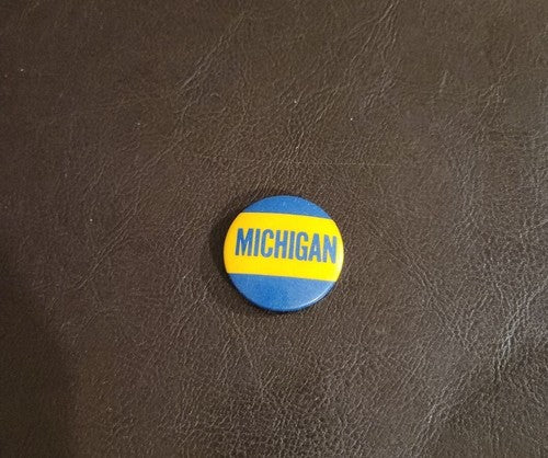 University Of Michigan ￼Vintage 1940s 1950s Pin 1 1/4” inches