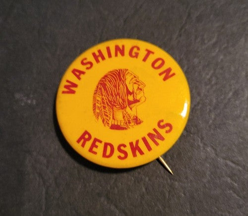 1940s PM10 Football  Washington Redskins Stadium Large Pinback 1 .75”