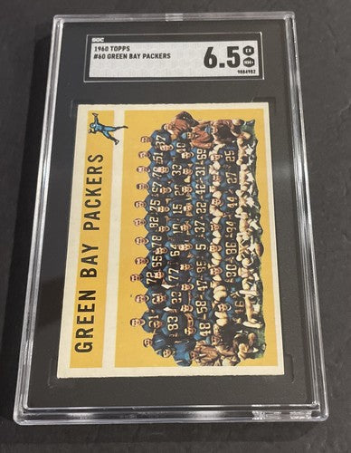 1960 Topps Green Bay Packers Team Card #60 SGC 6.5
