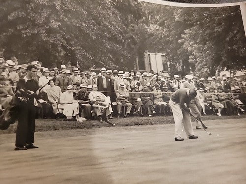 Sam Parks Jr. 1935 Original  Press Photo 7x9  National Open golf champion