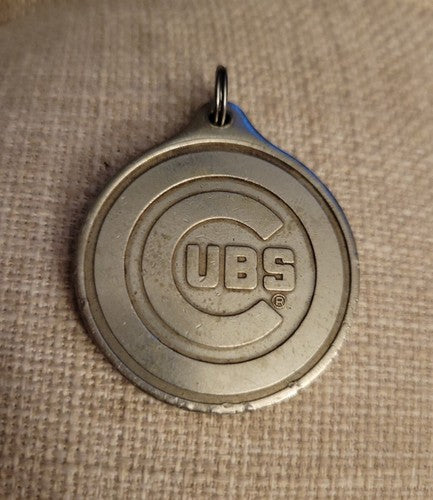 Sterling plated MLB Vintage Chicago Cubs 1 1/2" Pendant 1950s