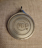 Sterling plated MLB Vintage Chicago Cubs 1 1/2" Pendant 1950s