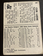 1960 Dodgers Bell Brand #6 Clem Labine SP VG