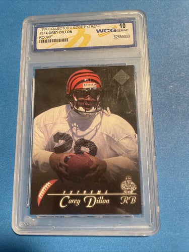Corey Dillon Rookie 1997 Collector's Edge Extreme Insert WCG 10 Gem Mint Graded