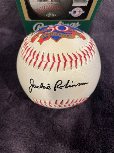 Jackie Robinson 50th Anniversary Rawlings American League Baseball 1997  in Box