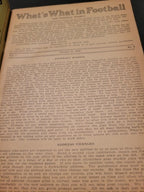 1940 NFL and College Football What's What in Football Yearbook 10/21