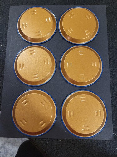 GIL HODGES Vintage 1969-72  New YORK METS 3 1/2" METAL COASTER MINT set of 6
