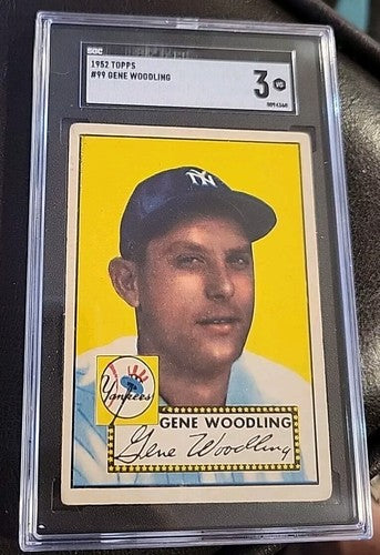 1952 Topps Gene Woodling #99 *Yankees* PSA 3 VG