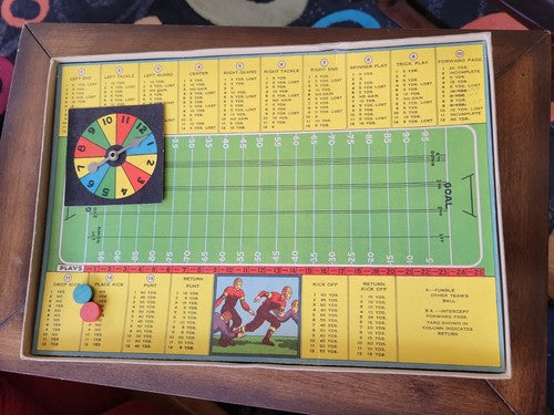 PLAY FOOTBALL CALL THE PLAYS YOURSELF GAME 1934 LEATHERHEAD WHITMAN No.3053