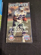 The Official 1981 Dallas Cowboys Bluebook Volume II Hardcover Book + 2 VHS Tapes