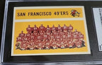 1960 TOPPS SAN FRANCISCO 49'ers TEAM #122 Graded SGC 4 (Looks Better)