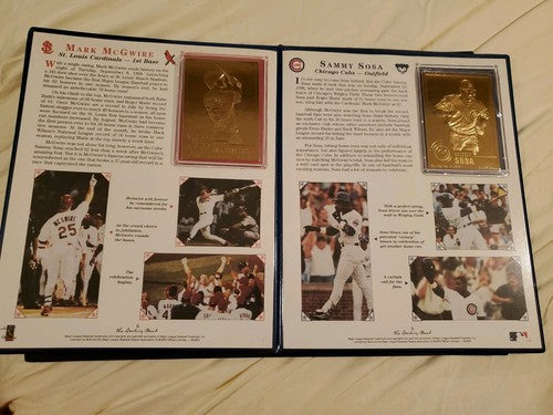 Danbury Mint Mark McGwire and Sammy Sosa 1998 Breaking The Home Run Record