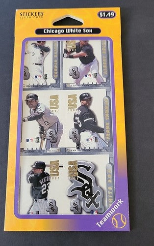 1997 Crown Pro Chicago White Sox Sticker Frank Thomas Albert Belle Robin Ventura