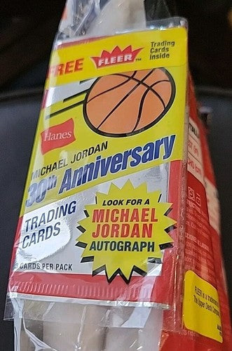 Michael Jordan Fleer Hanes 2018-19 RED SILVER Pack Brand New Unopened
