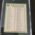 1967 Topps #244 HR Leaders Mays Aaron SGC 3