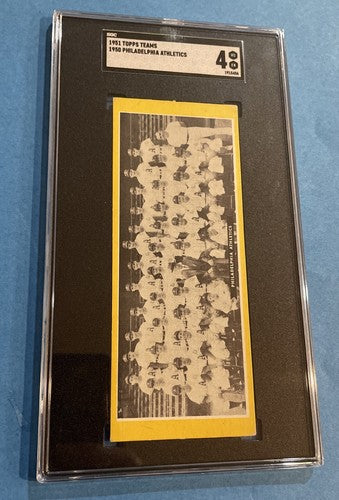 1951 Topps Teams Philadelphia Athletics SGC 4 Undated