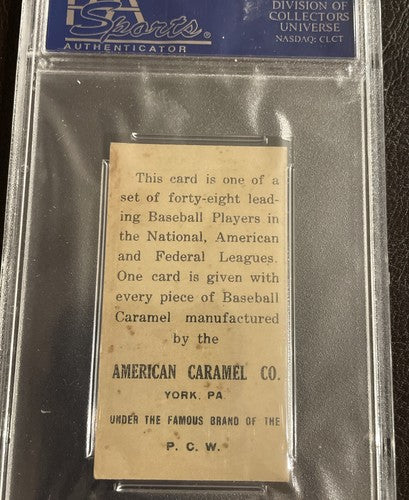 1915 E106 American Caramel Jeff Sweeney N.Y. Americans - PSA 6