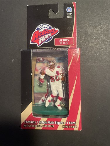 1998 TOPPS ACTION FLATS JERRY RICE  "KICKOFF EDITION" FIGURE/CARD