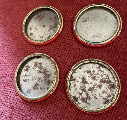 Detroit University 1950s Football size 1.75” button No Pin Lot of 4