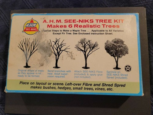 TREE KIT FOR 6 ELM TREES SEE-NIKS LANDSCAPING ACCESSORIES BY AHM NEW HO SCALE