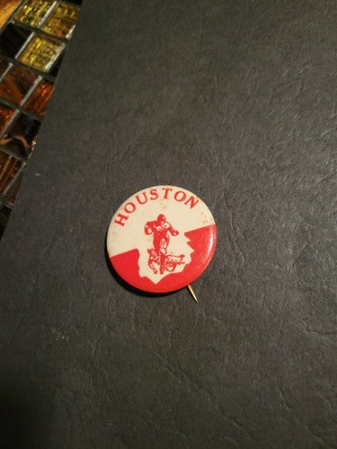 University Of Houston Cougars Vintage 1950s Pinback Button  1 .75 inches