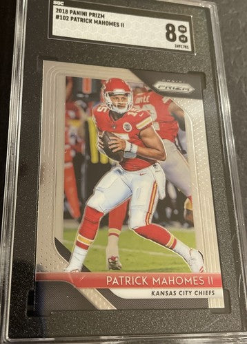 2018 Panini Prizm Patrick Mahomes SGC 8