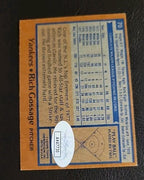 1978 Topps #70 Goose Gossage Autograph Signed Card New York Yankees COA JSA