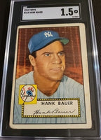 1952 Topps #215 Hank Bauer - New York Yankees - Hall of Fame - GRADED SGC 1.5