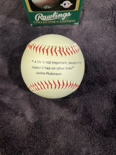 Jackie Robinson 50th Anniversary Rawlings American League Baseball 1997  in Box