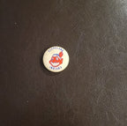 Vintage Cleveland Indians Chief Wahoo 1950s  Baseball Pinback 1- 1/4”