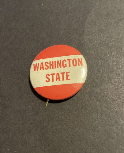 ￼  Washington State 1950s Pin back Button 1 .75 inches