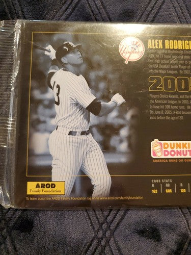 Alex Rodriguez NY YANKEES 2005 MVP Dunkin Donuts Cardboard Card-Coin Sealed NIP