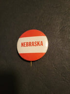 1940s-1950s NEBRASKA University football larger size 1.75” pinback button