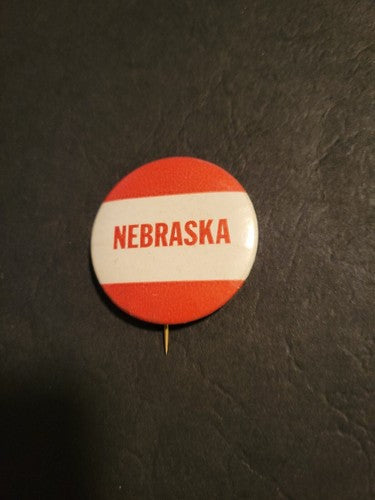 1940s-1950s NEBRASKA University football larger size 1.75” pinback button