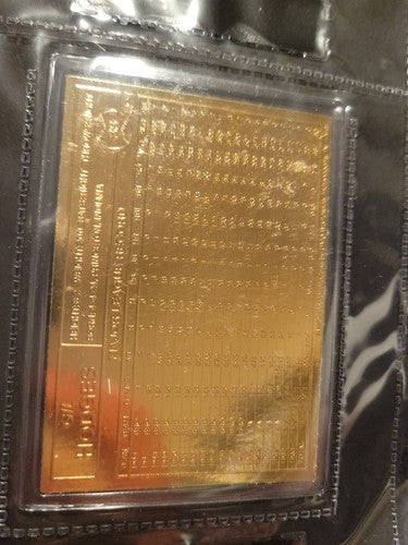 Gil Hodges Danbury Mint Sealed 22 kt Gold card #38  Brooklyn Dodgers 1996