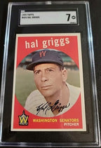 1959 Topps Hal Griggs #434 SGC  7 Nr/Mt.  Looks Nicer!