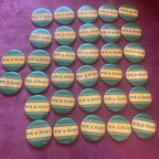College of William & Mary 1950s Football size 1.75” button No Pin  Lot of 32