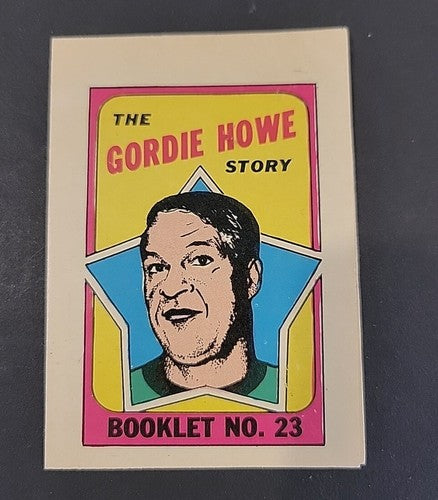 1971-72 Topps O Pee Chee  Gordie Howe Story Booklet No.23