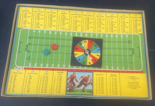 Play FOOTBALL c.1934 ORIGINAL Game CALL the PLAYS YOURSELF Complete Game Ex/Mt