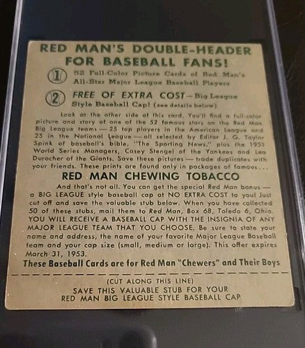 1952 RED MAN WITH TAB Minnie Minoso Chicago White Sox AL-#15 Rookie Card  SGC 3
