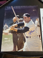 Yogi Berra Signed 8 x 10 Color Photo New York Yankees COA Show Ticket 1995
